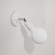 Fermaluce 90° Color, il punto luce orientabile in porcellana da parete o soffitto - Bianco