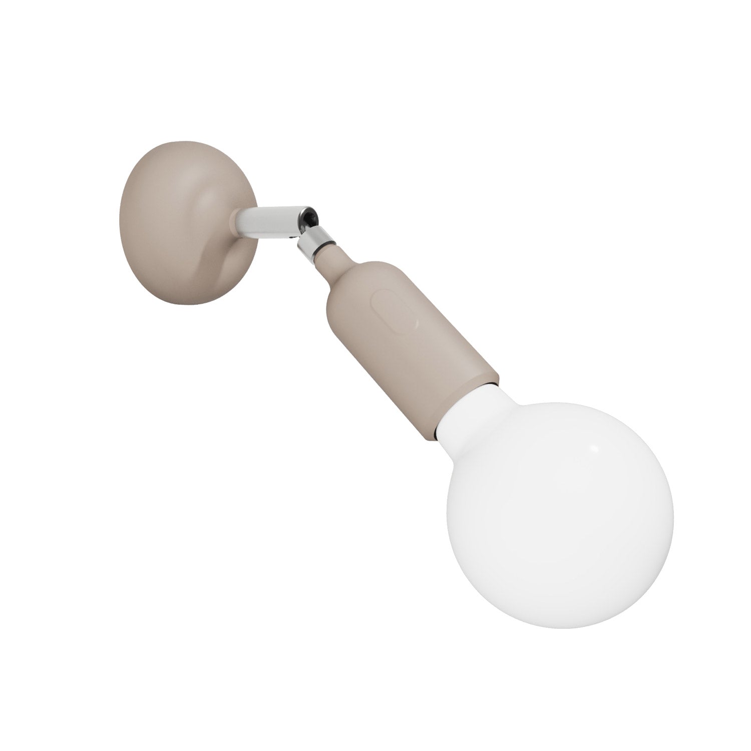 Lampada Fermaluce in silicone con snodo e con interruttore incorporato - Desert Brown