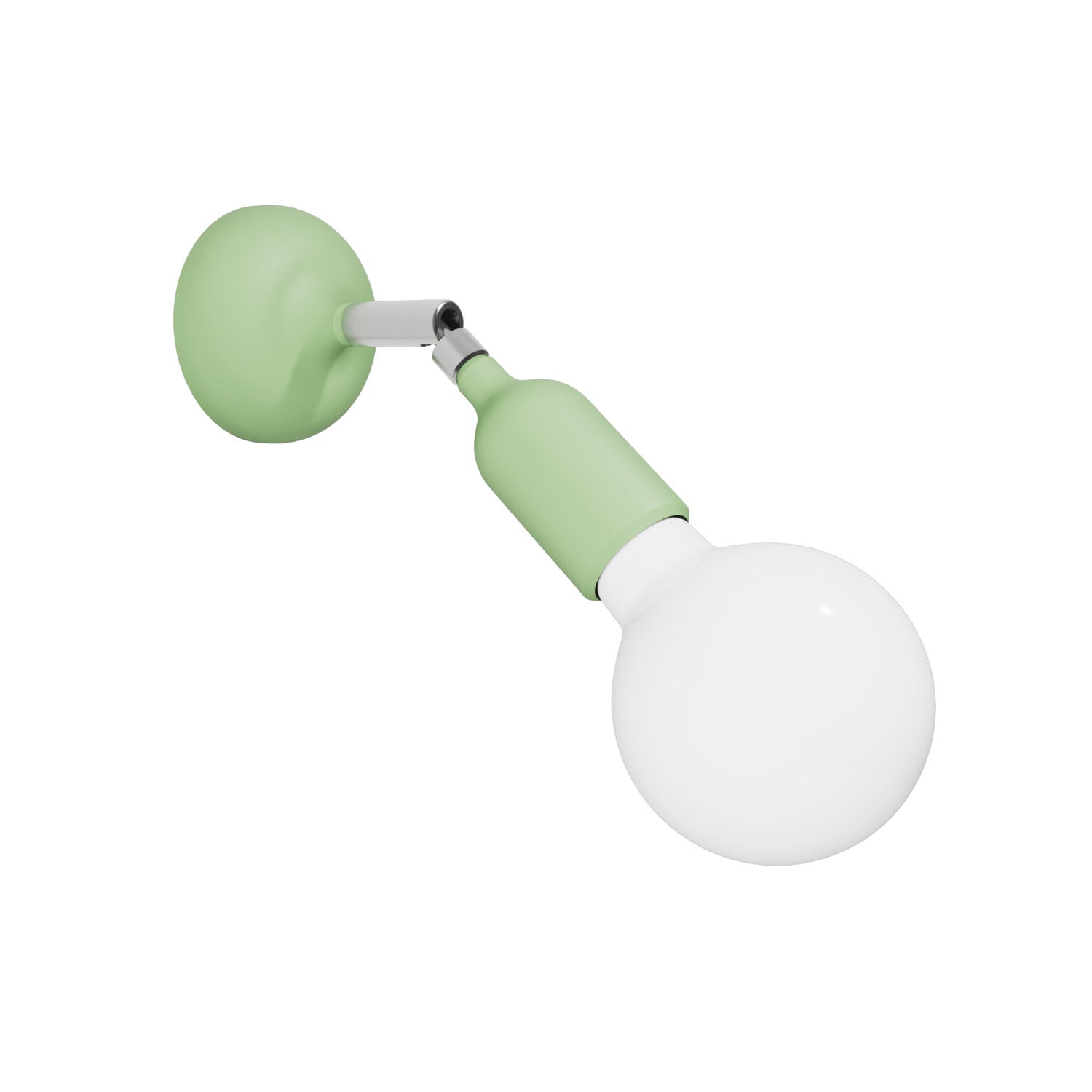 Lampada Fermaluce in silicone con snodo  - Verde prato