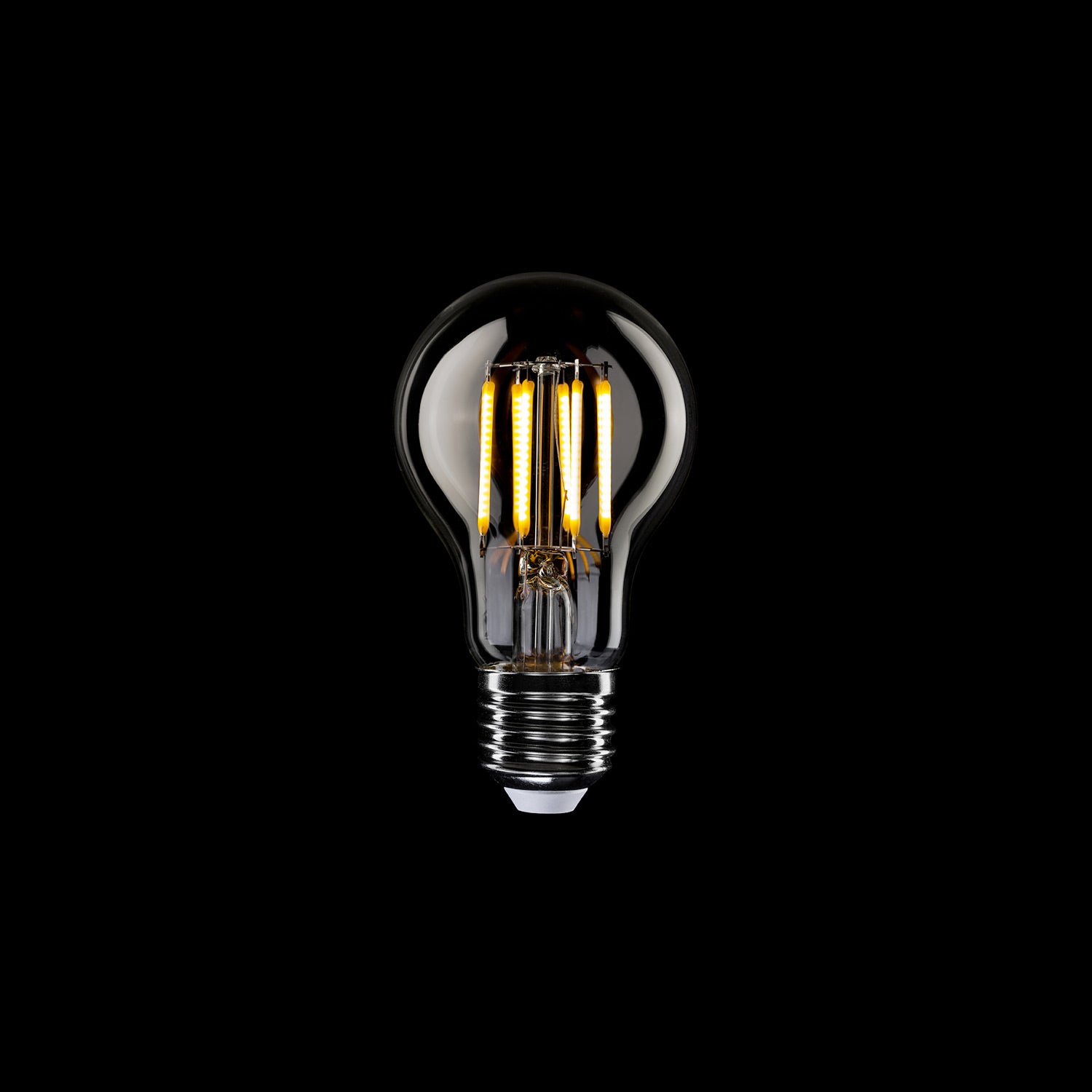 Lampadina LED trasparente B02 Linea 5V Filamento verticale Goccia A60 1,3W E27 Dimmerabile 2500K