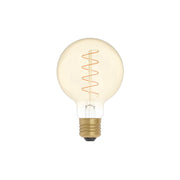 Lampadina LED Dorata Carbon Line filamento a spirale Globo G80 4W 250Lm E27 1800K Dimmerabile - C05