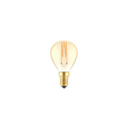 Lampadina LED Dorata Carbon Line filamento verticale Mini globo G45 3,4W 300Lm E14 2700K Dimmerabile - C52