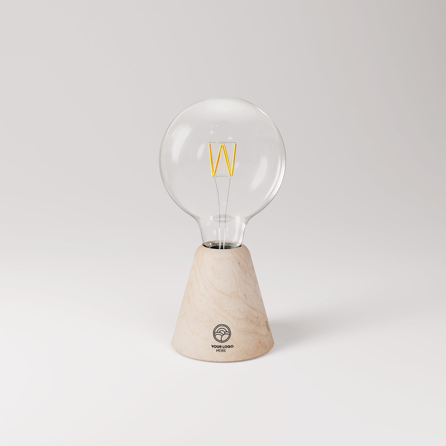 Lampada portatile ricaricabile Cabless01 con lampadina - personalizzabile (min 20 pezzi) - Neutro