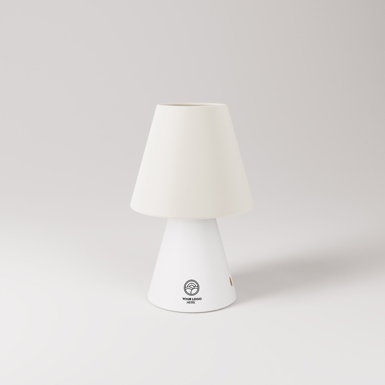 Lampada portatile ricaricabile Cabless11 con lampadina - personalizzabile (min 20 pezzi) - Bianco
