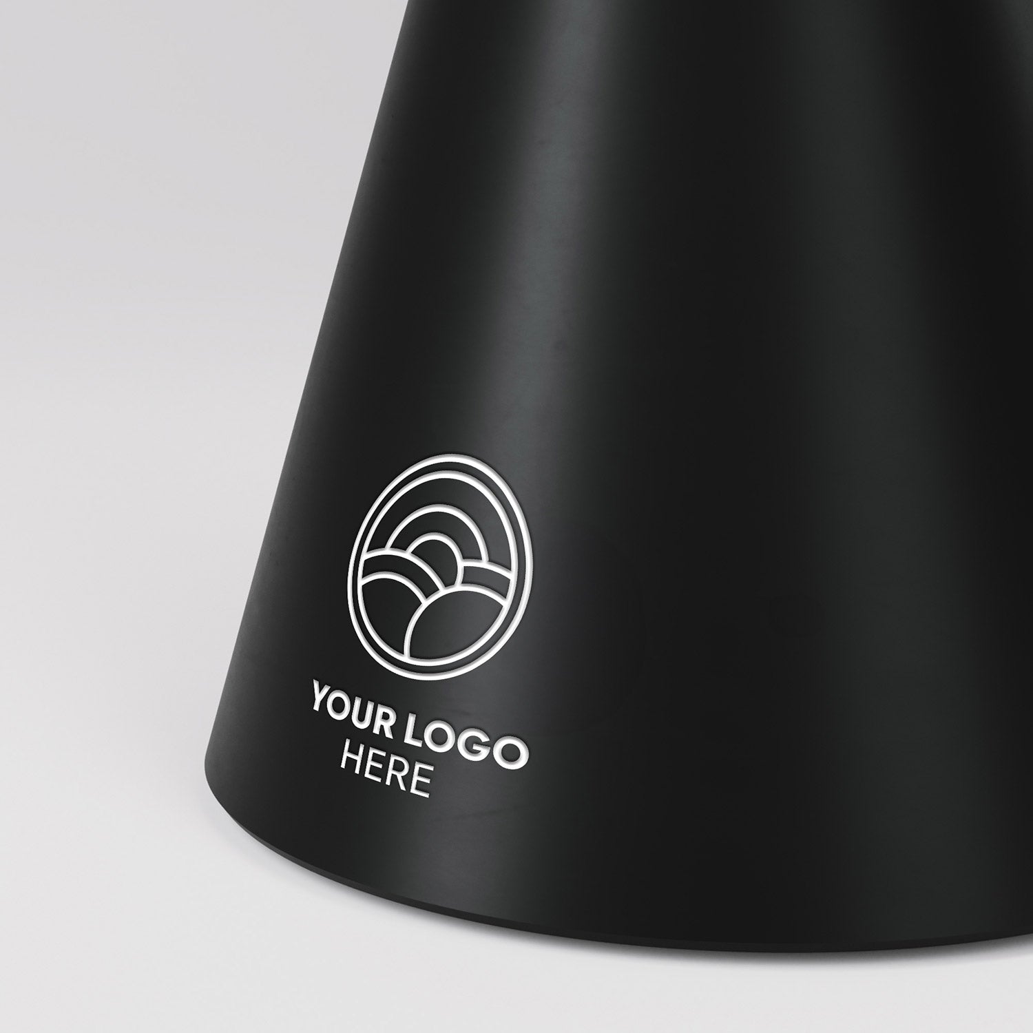 Lampada portatile ricaricabile Cabless11 con lampadina - personalizzabile (min 20 pezzi) - Nero