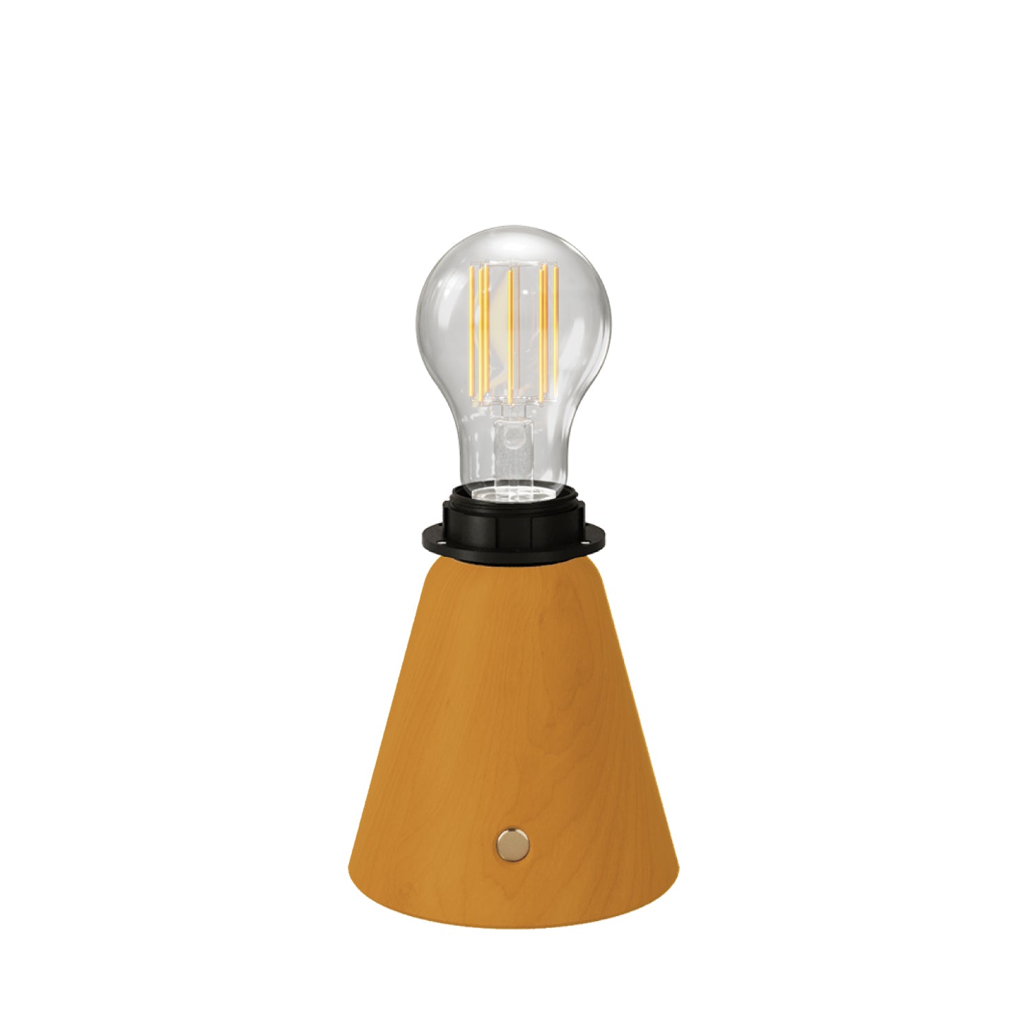 Lampada portatile ricaricabile Cabless11 con lampadina a goccia e predisposizione per paralume - Zafferano