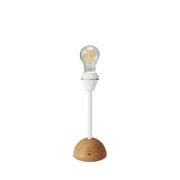 Lampada portatile e ricaricabile Cabless12 con lampadina a goccia e predisposizione per paralume - Neutro