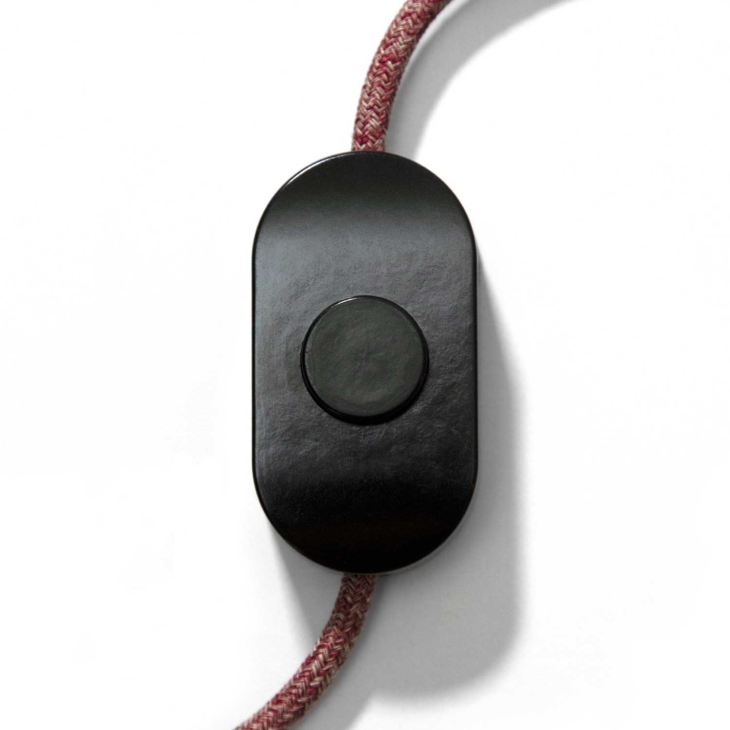 Interruttore a pedale Unipolare Nero con morsetti a vite - Design by Achille Castiglioni