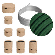 Sistema Filé Linear Kit - con cavo CM21 di 5 m per catenaria e 7 componenti in legno per interni