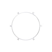 Cage Cerchio - Struttura per lampadari - Bianco