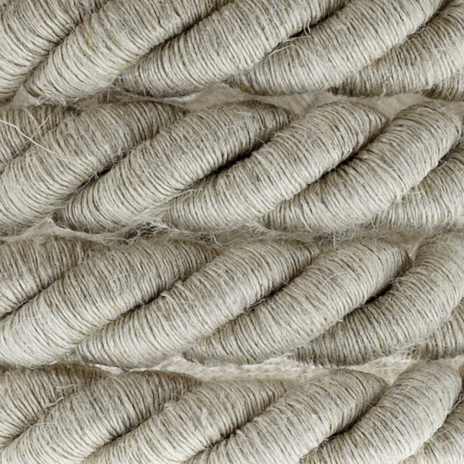 Cordone elettrico 3x0,75 rivestito in lino naturale