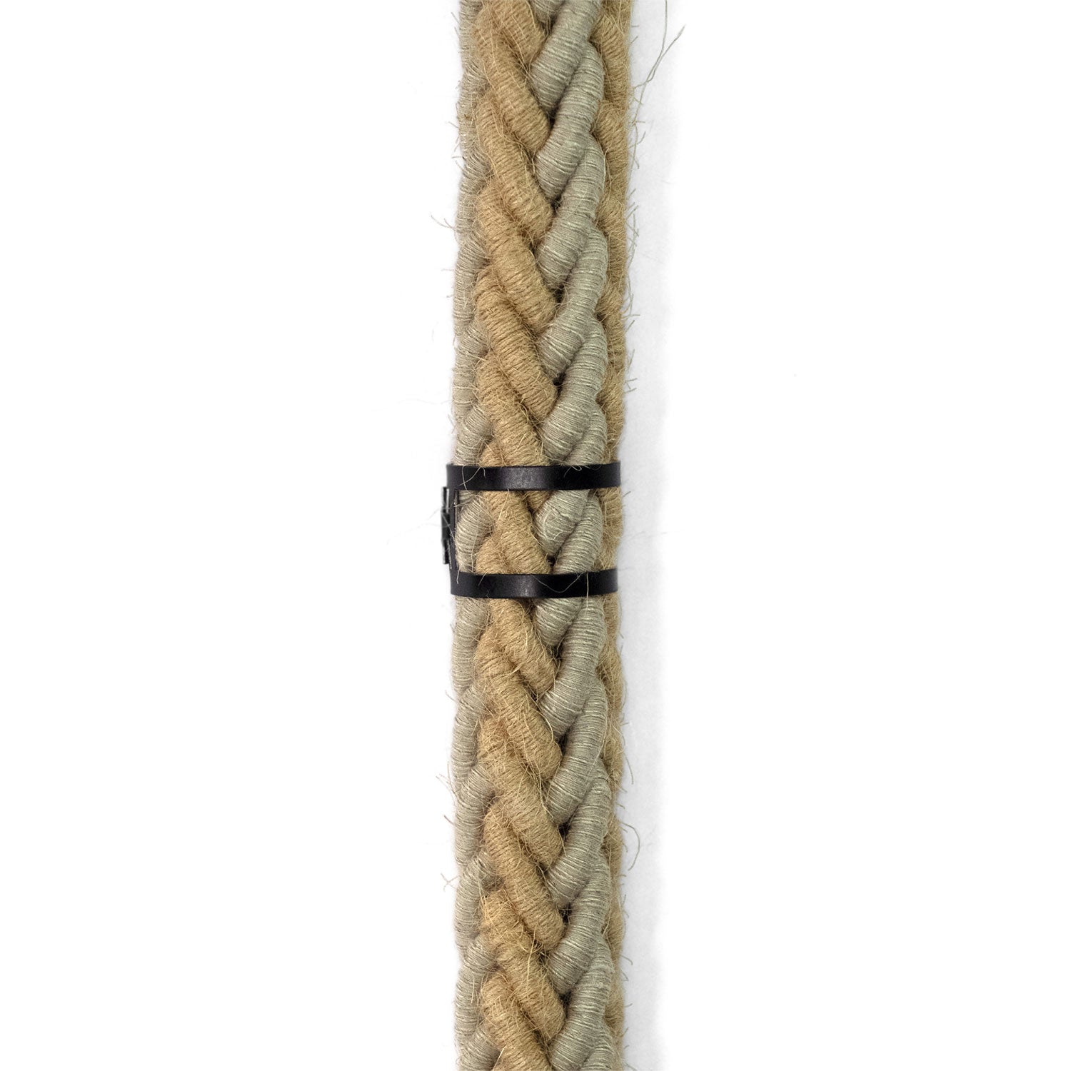 Clip fascetta passacavo in metallo per cordone 24 mm diametro - Nero