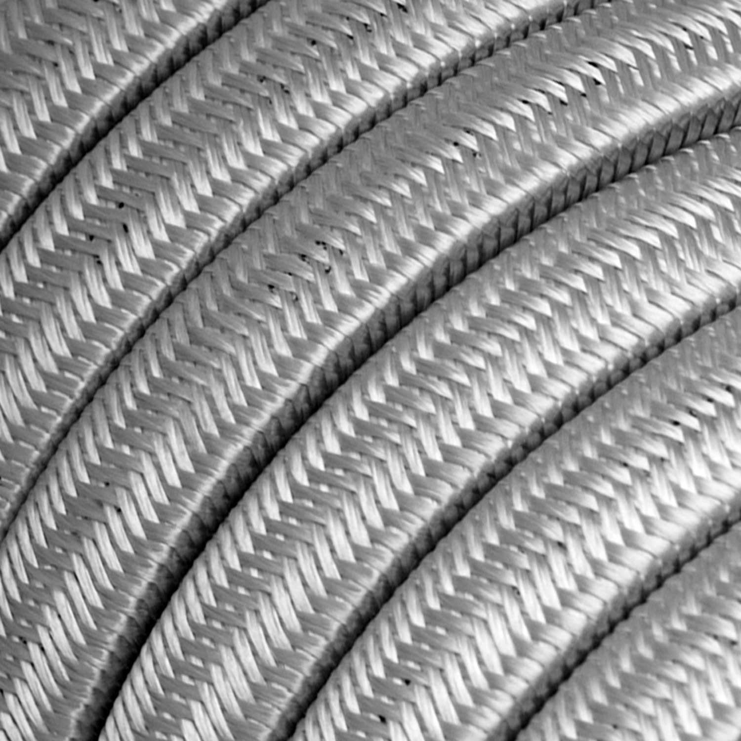 Cavo elettrico per catenaria rivestito in tessuto Argento CM02