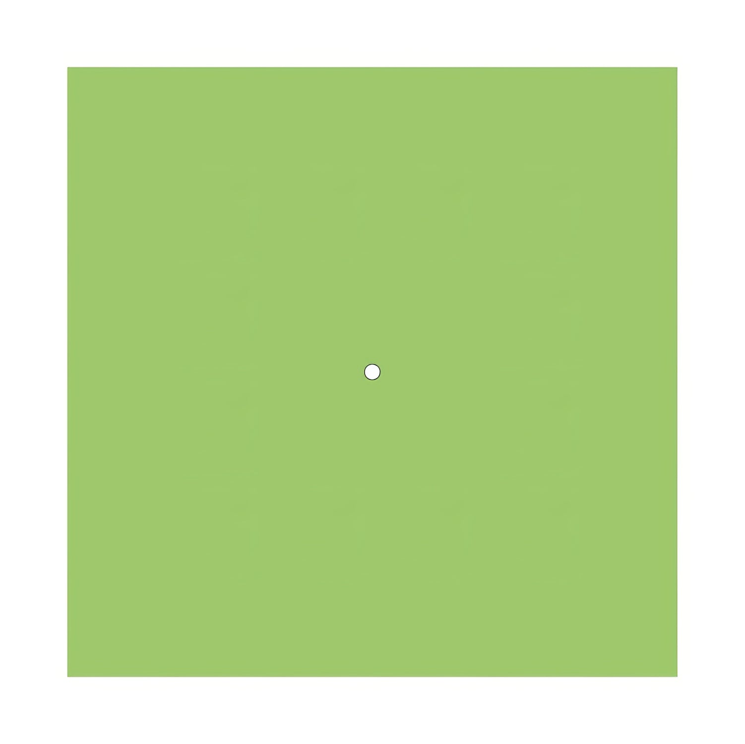 Rosone XXL Rose-One quadrato, 400 mm con 1 foro e 4 fori laterali - Verde prato