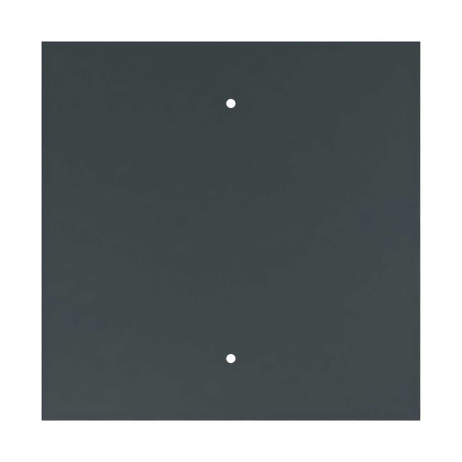 Rosone XXL Rose-One quadrato, 400 mm con 2 fori e 4 fori laterali - Antracite