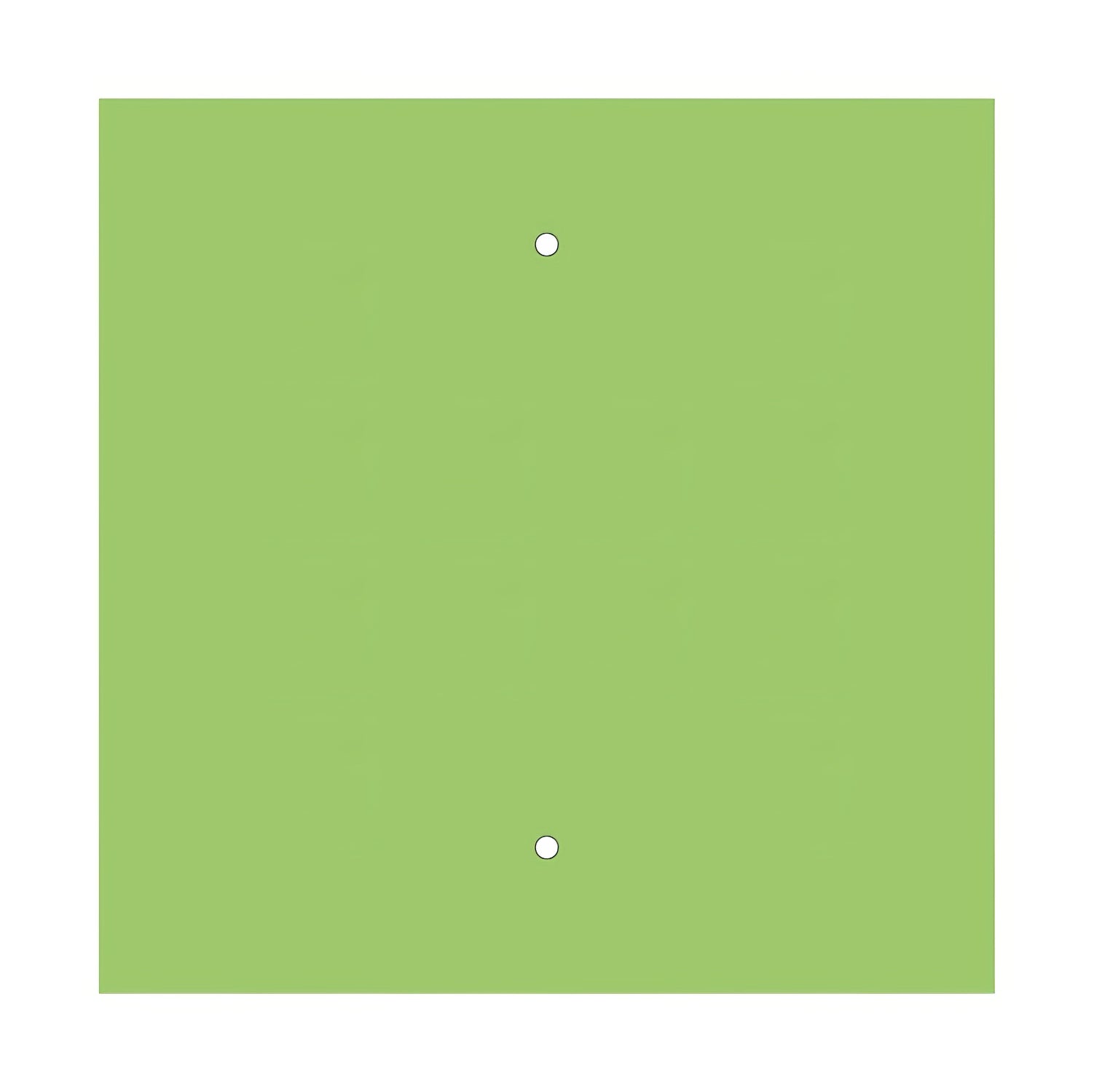 Rosone XXL Rose-One quadrato, 400 mm con 2 fori e 4 fori laterali - Verde prato