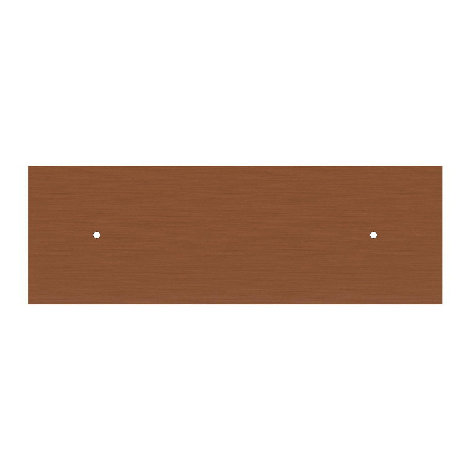 Rosone XXL Rose-One rettangolare a 2 fori e 6 fori laterali, dimensioni 675 x 225 mm  - Dibond Rame satinato