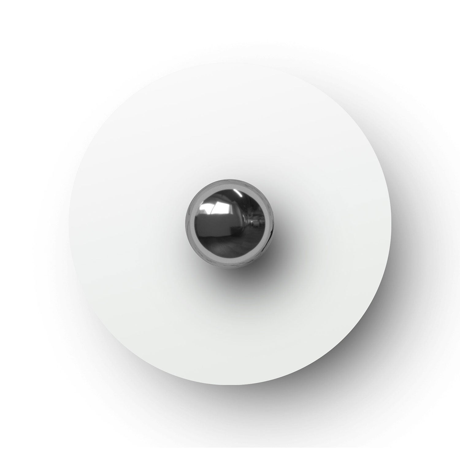 Mini piatto Ellepì 'Solid Color' Bianco opaco per lampade, diametro 24 cm - Made in Italy