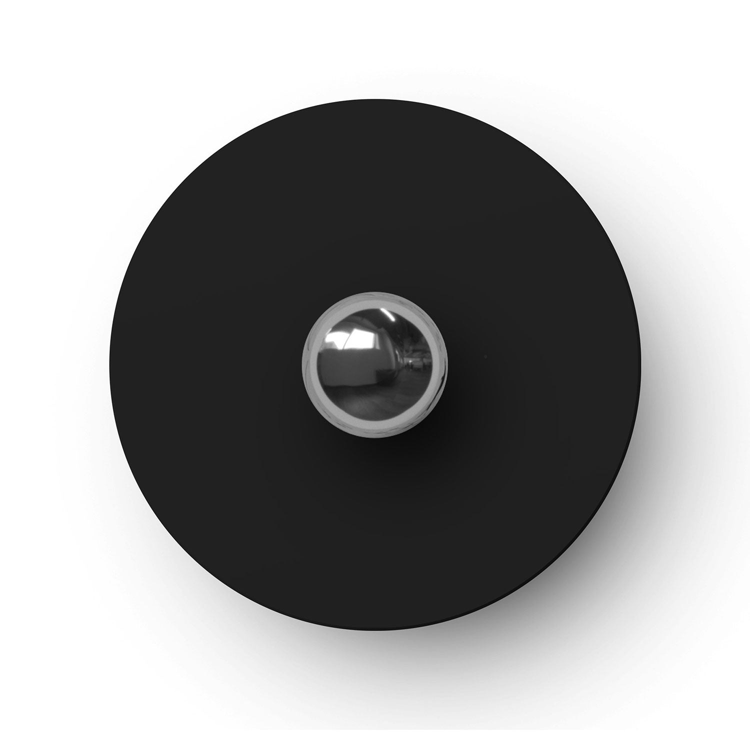 Mini piatto Ellepì 'Solid Color' Nero per lampade, diametro 24 cm - Made in Italy