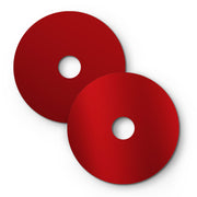 Mini piatto Ellepì 'Solid Color' Rosso per lampade, diametro 24 cm - Made in Italy