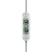 Dimmer universale per lampade da tavolo con pulsante a pressione per lampadine LED e incandescenza - Design by Achille Castiglioni - Trasparente