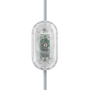 Dimmer universale per lampade da tavolo/terra con pulsante a pressione per lampadine LED e incandescenza - Design by Achille Castiglioni - Trasparente