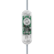 Dimmer universale per lampade da tavolo con pulsante rotativo per lampadine LED e incandescenza - Trasparente