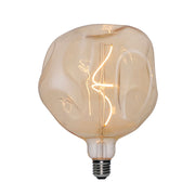 Lampadina LED Dorata Bumped Globo G180 filamento a Spirale 5W 250Lm E27 1800K Dimmerabile