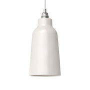 Paralume Bottiglia in ceramica, collezione Materia - Made in Italy - Bianco lucido