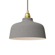Paralume Coppa in ceramica, collezione Materia - Made in Italy - Effetto cemento