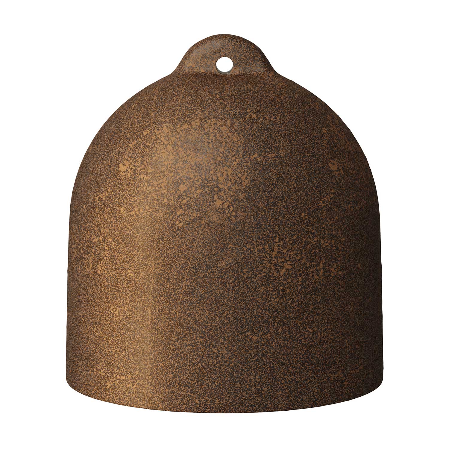 Campana, paralume M in ceramica per sospensione - Made in Italy - Effetto corten