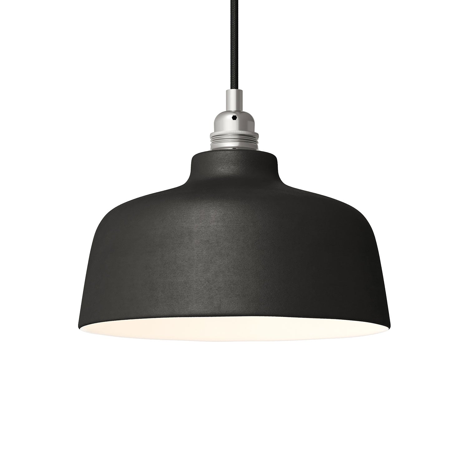 Paralume Coppa in ceramica, collezione Materia - Made in Italy - Lavagna