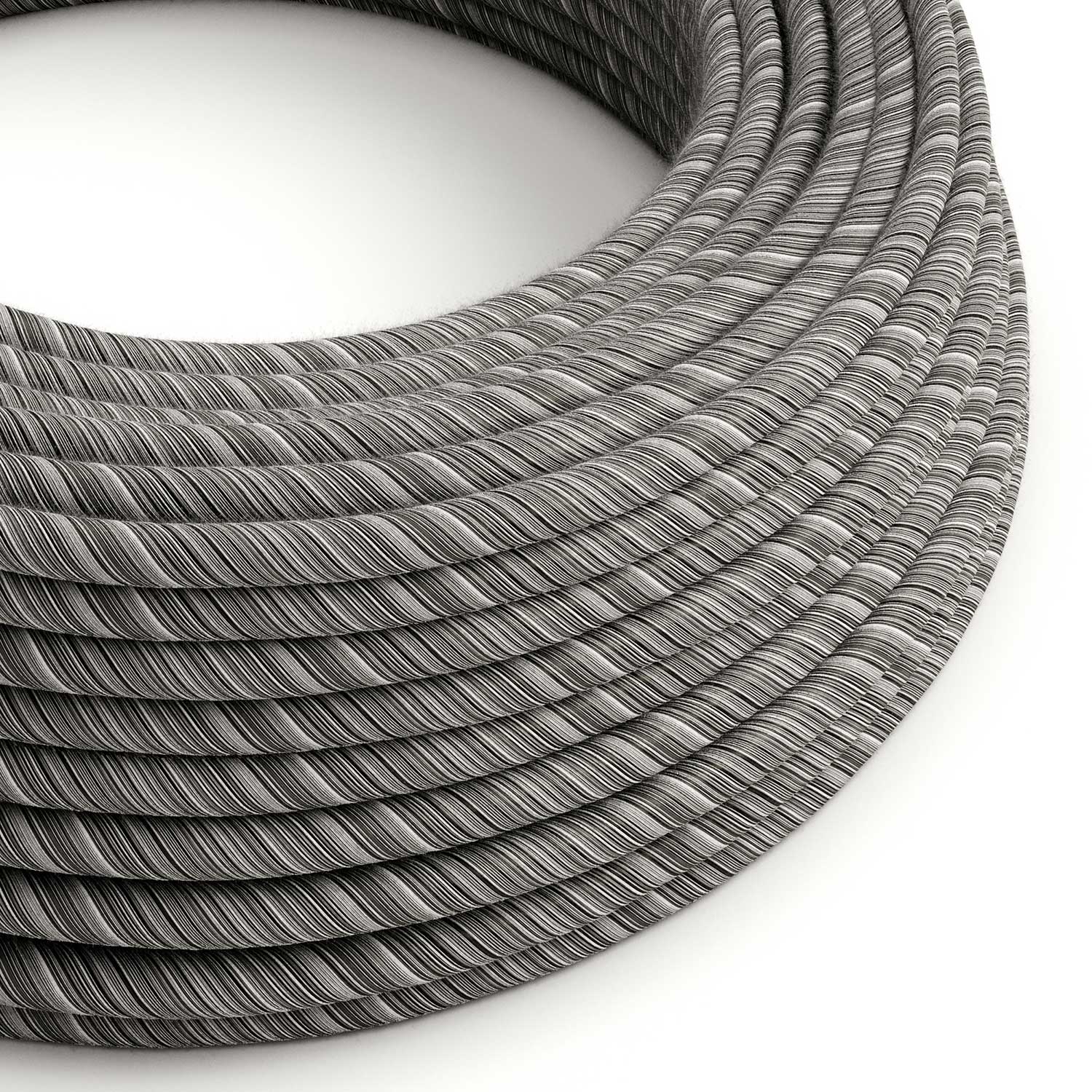Cavo elettrico in cotone Nero Mélange Vertigo - L'Originale Creative Cables, la scelta migliore per lamapade moderne - ERC37