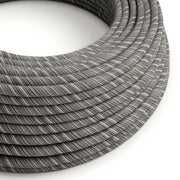 Cavo elettrico in cotone Nero Mélange Vertigo - L'Originale Creative Cables, la scelta migliore per lamapade moderne - ERC37