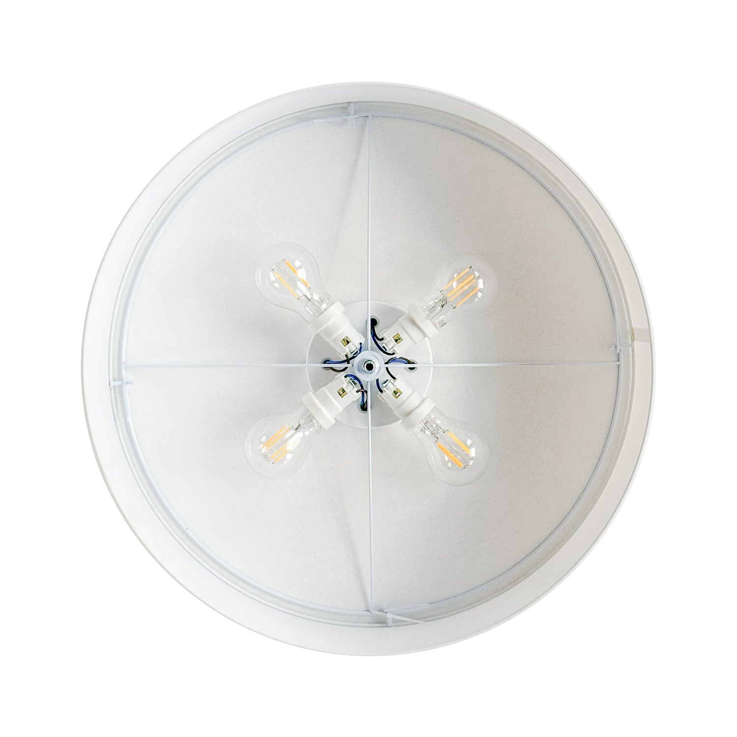 Plafoniera in tessuto Small Cinette aragosta - Made in Italy