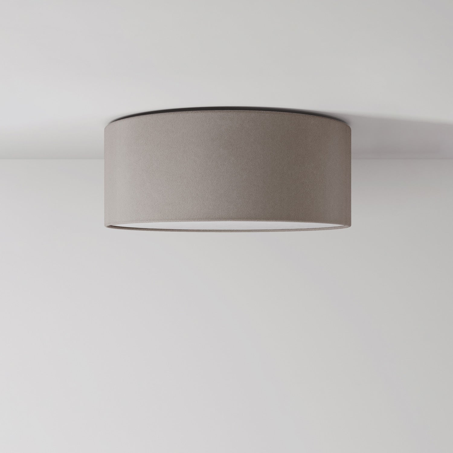 Plafoniera in tessuto Small Camelot grigio - Made in Italy