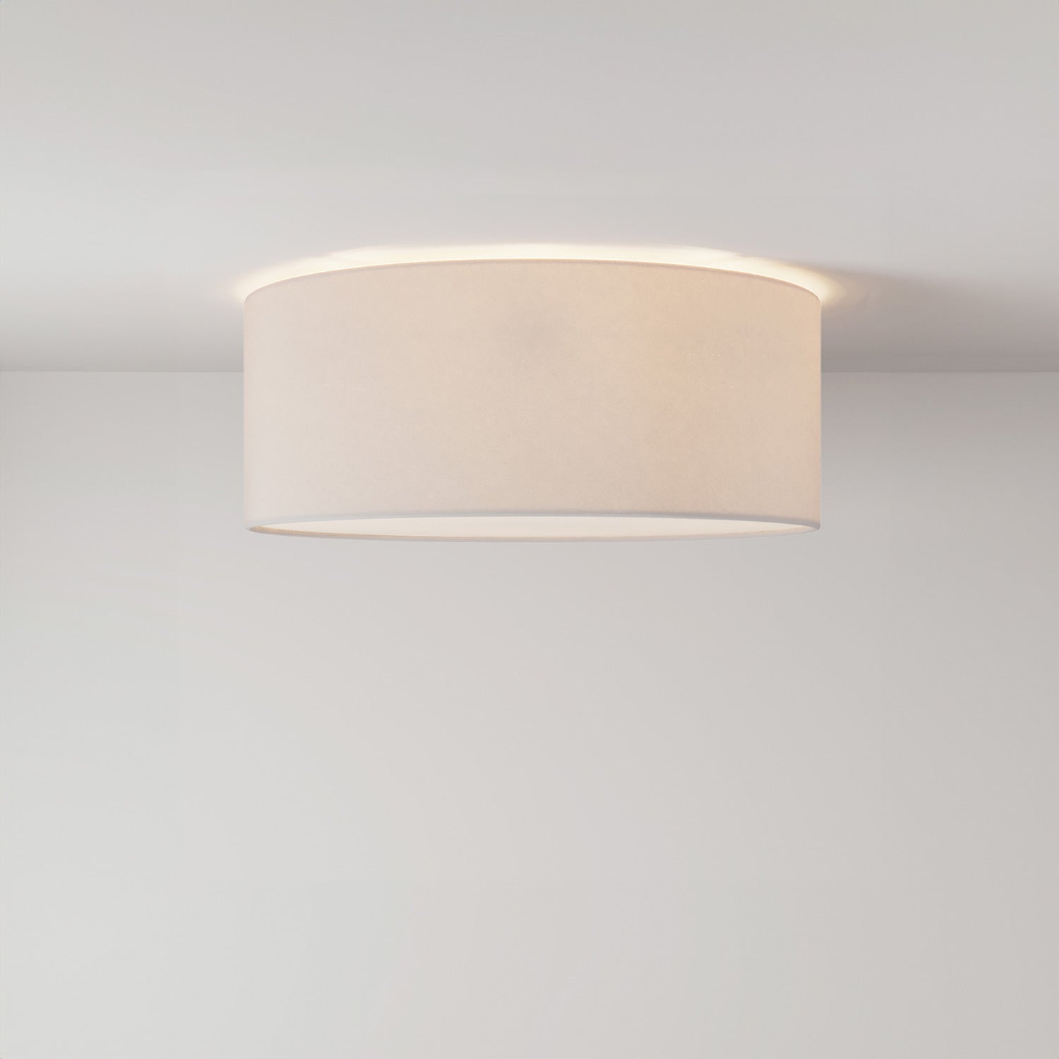 Plafoniera in tessuto Small Arenal sabbia - Made in Italy