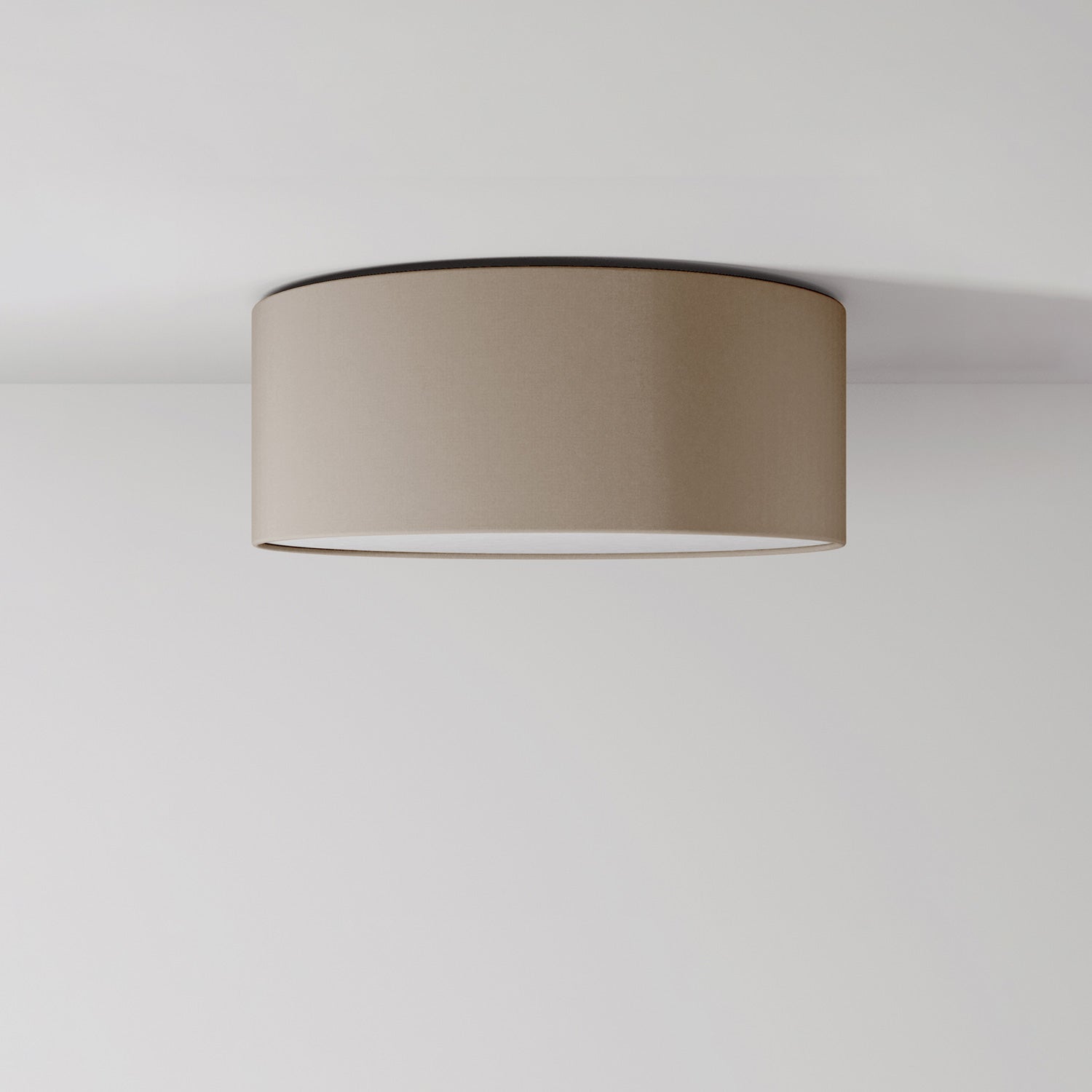 Plafoniera in tessuto Small Arenal tortora - Made in Italy
