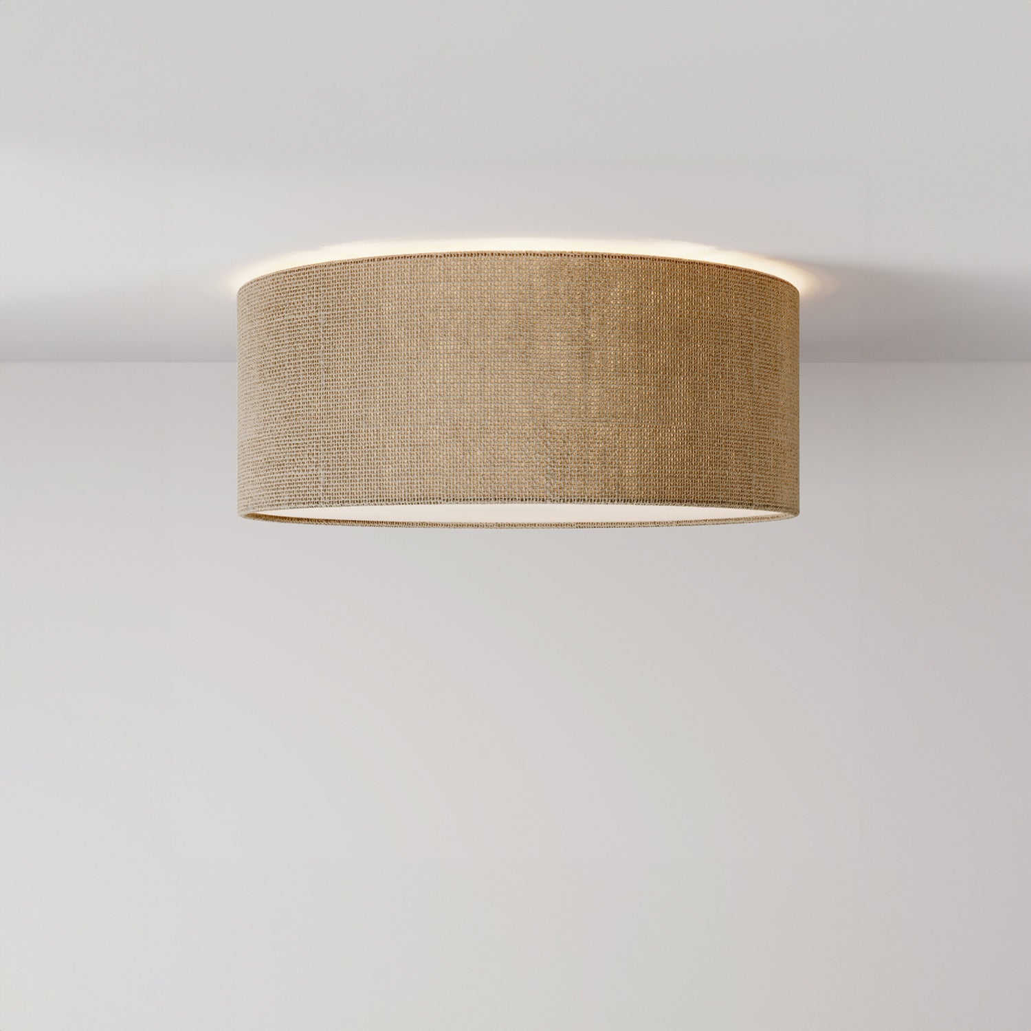 Plafoniera in tessuto Small Juta naturale - Made in Italy