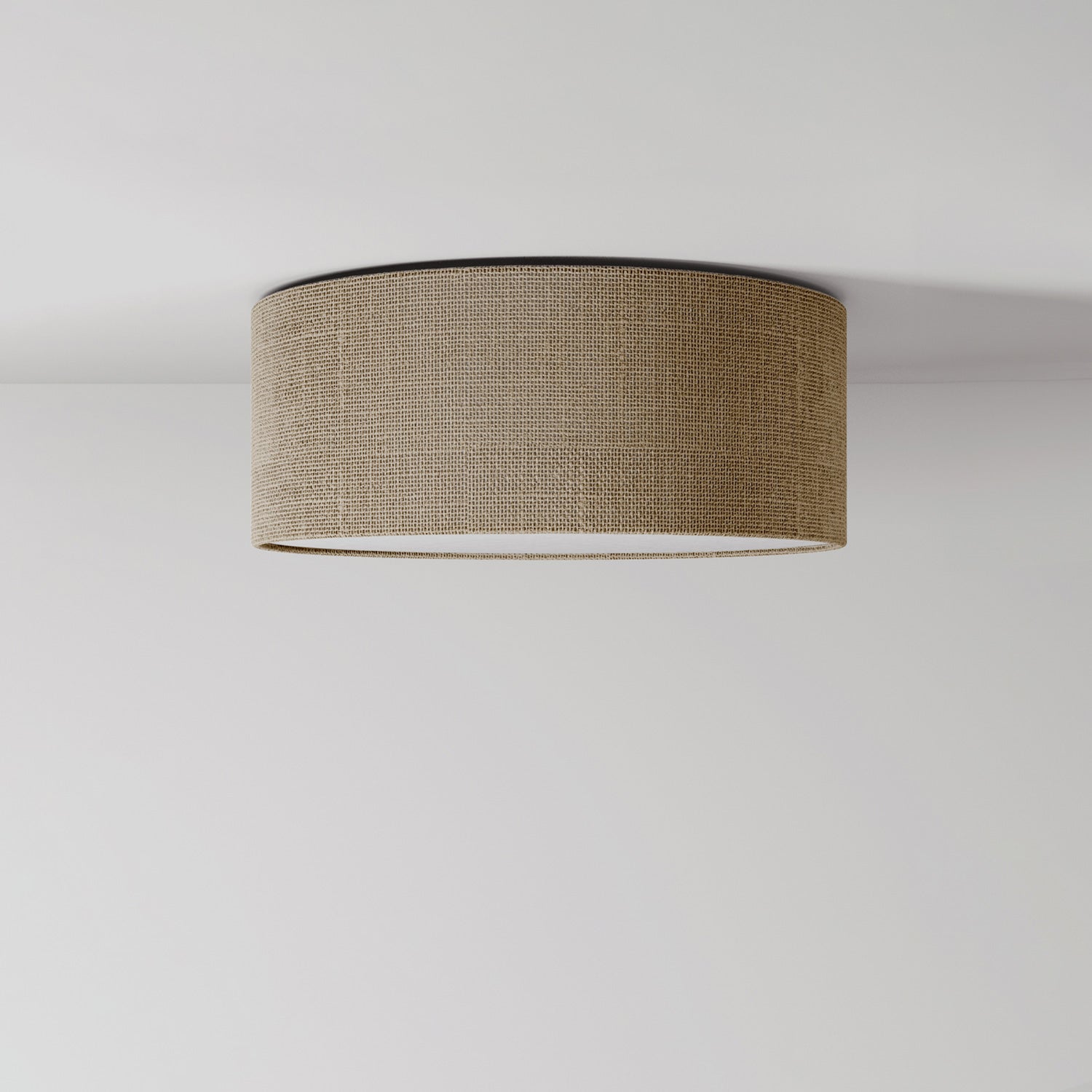 Plafoniera in tessuto Small Juta naturale - Made in Italy