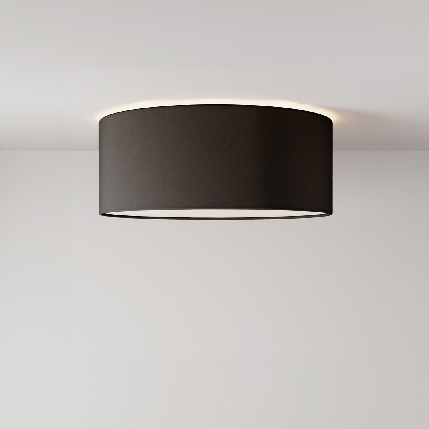 Plafoniera in tessuto Small Teletta antracite - Made in Italy