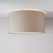 Plafoniera in tessuto Medium Camelot grigio - Made in Italy