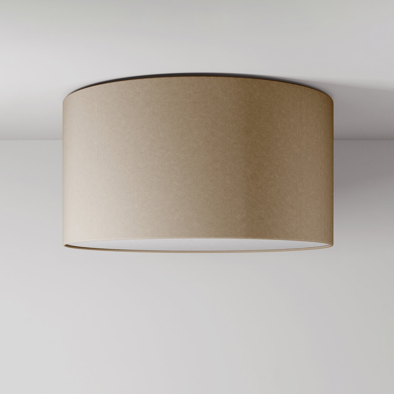 Plafoniera in tessuto Medium Arenal tortora - Made in Italy