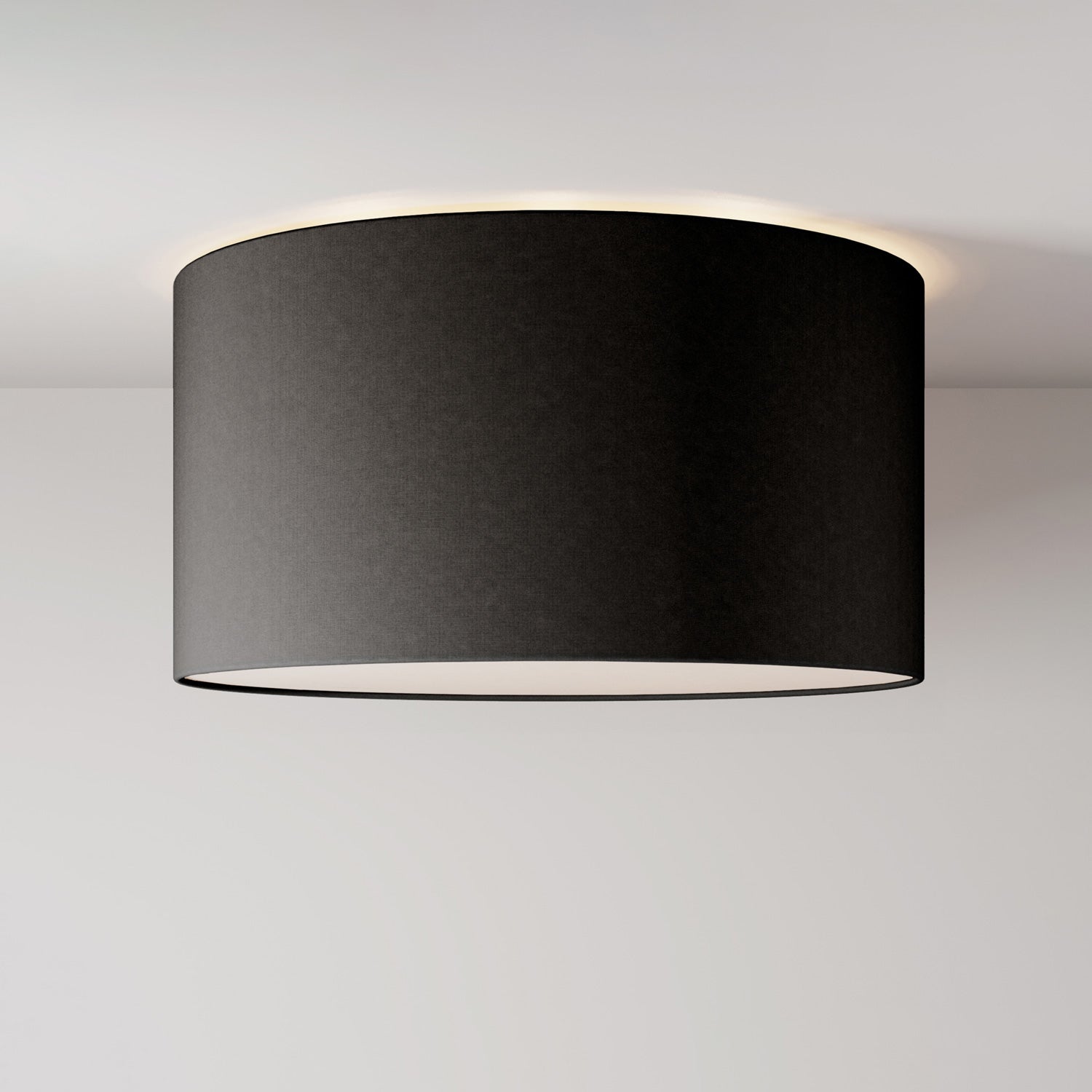 Plafoniera in tessuto Medium Teletta antracite - Made in Italy