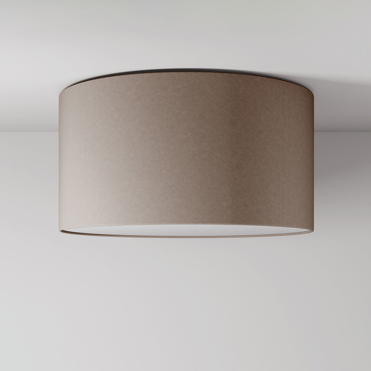 Plafoniera in tessuto Medium Arenal cenere - Made in Italy