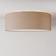 Plafoniera in tessuto Large Arenal cenere - Made in Italy
