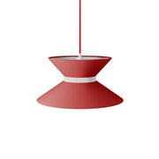 Paralume in tessuto Clessidra Teletta rosso - Made in Italy