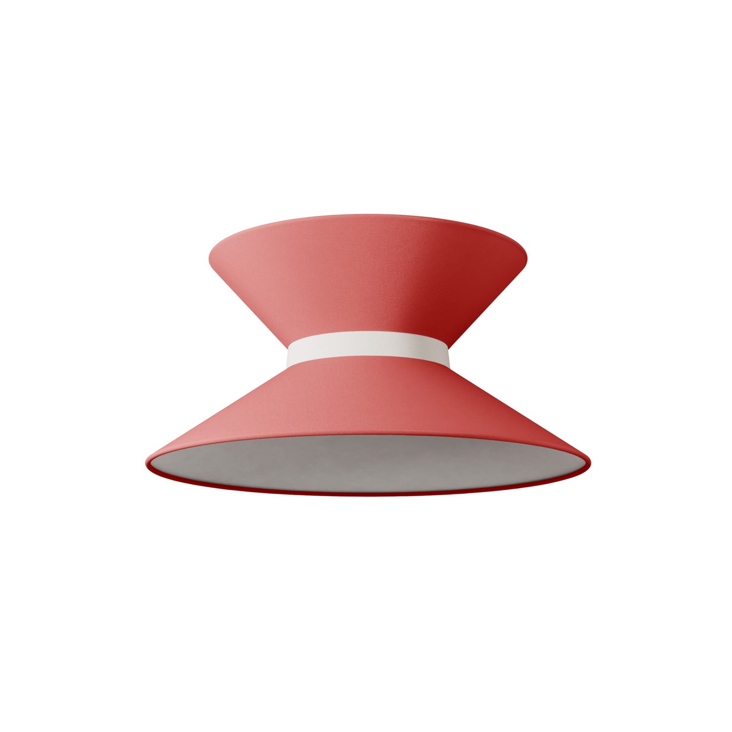Paralume in tessuto Clessidra Teletta rosso - Made in Italy