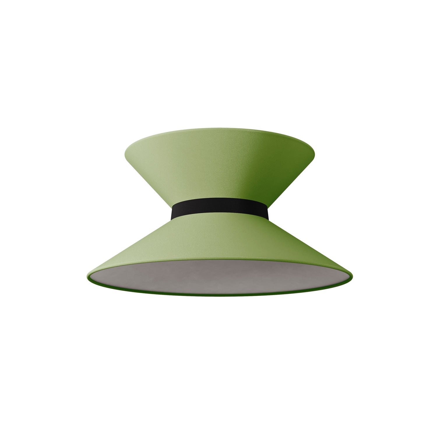 Paralume in tessuto Clessidra Cinette verde pistacchio - Made in Italy