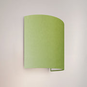 Applique Ventola con paralume in tessuto Cinette verde pistacchio - Made in Italy